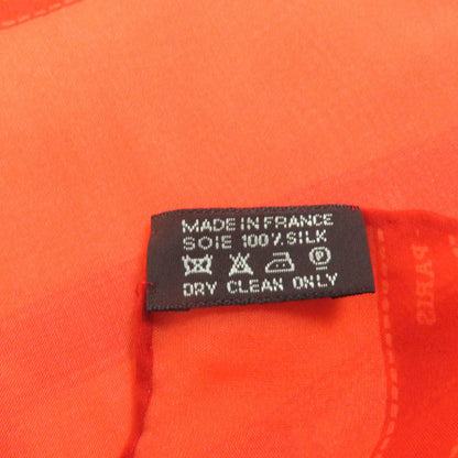 HERMES shawl silk Orange