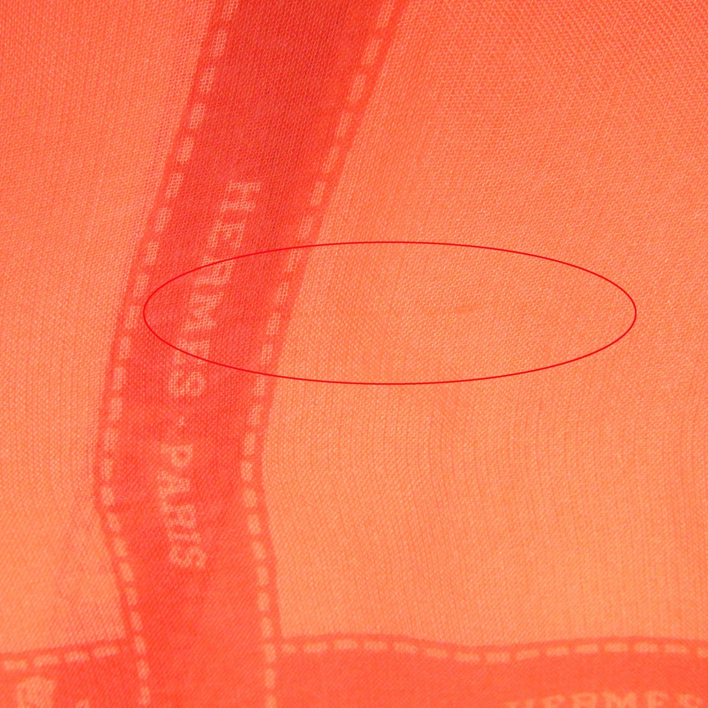 HERMES shawl silk Orange