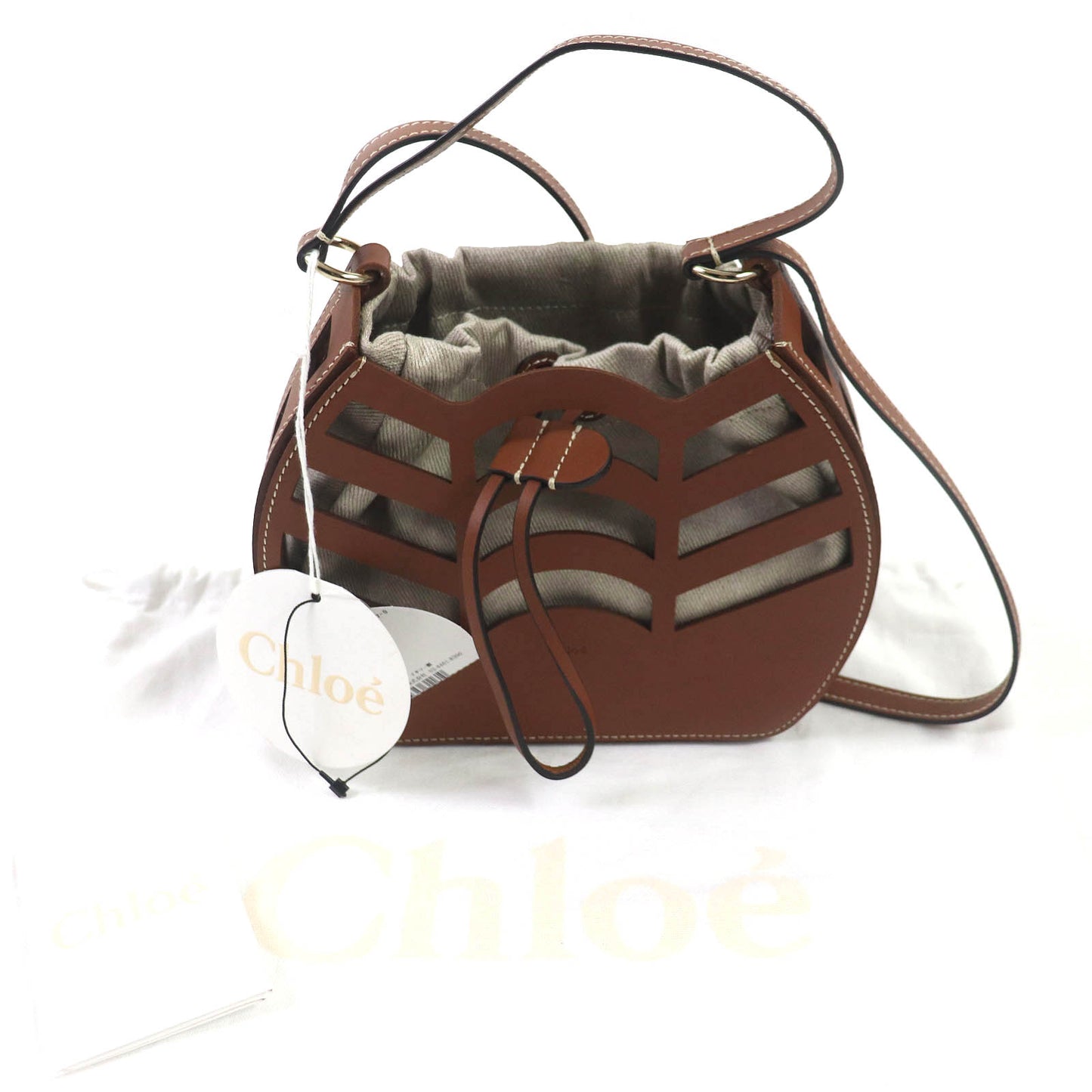 Chloe Shoulder Bag CHC22US479G07247 leather Brown KAYAN