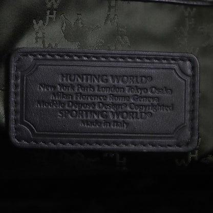 HUNTING WORLD Boston Duffel bag leather black