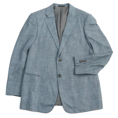 ARMANI COLLEZIONI tailored jacket Viscose (rayon) Light blue T LINE 52