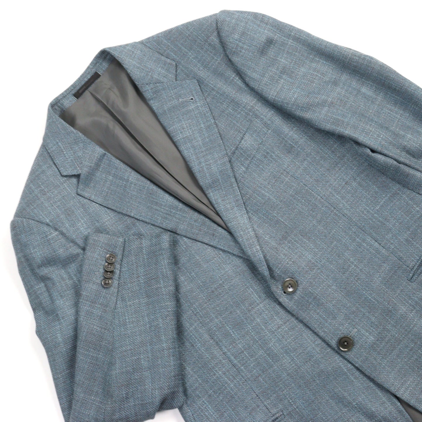 ARMANI COLLEZIONI tailored jacket Viscose (rayon) Light blue T LINE 52