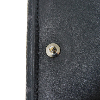 LOUIS VUITTON Tri-fold wallet M67630 Monogram Eclipse Reverse Canvas x Smooth Leather Noir Monogram Eclipse Discovery compact wallet mens Used Authentic