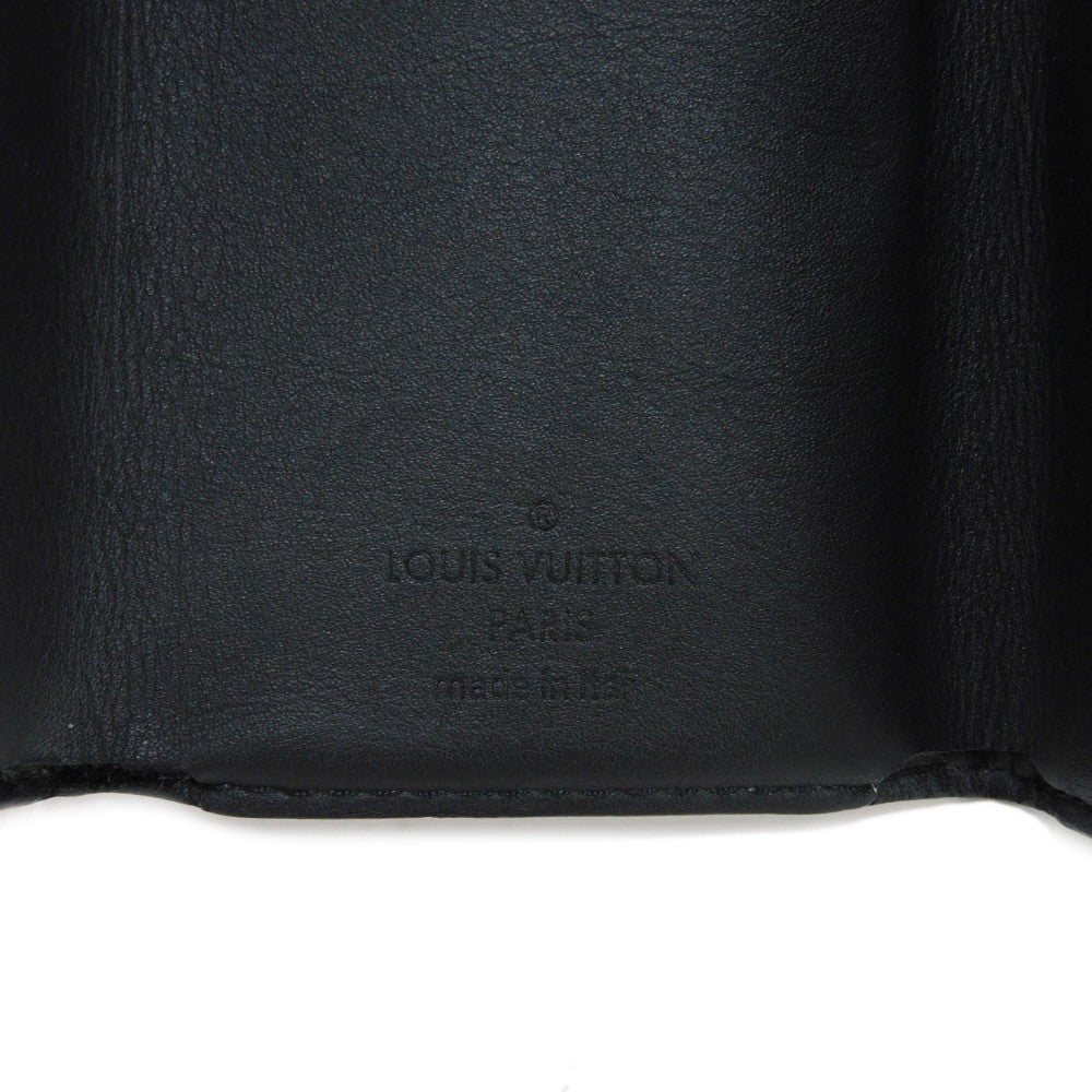 LOUIS VUITTON Tri-fold wallet M67630 Monogram Eclipse Reverse Canvas x Smooth Leather Noir Monogram Eclipse Discovery compact wallet mens Used Authentic