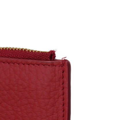 MARTIN MARGIELA Tri-fold wallet S56UI0136 P0399 T4327 Calfskin (embossed) Red 4stitch Envelope wallet Women Used Authentic