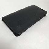 LOUIS VUITTON Long Wallet Purse Folded wallet Epi Porto Cartes Crdit Epi Leather M63212 Noir mens Used Authentic