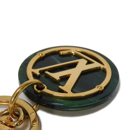 LOUIS VUITTON key ring MP2722 plastic green LV circle Portocle LV Token mens Used Authentic