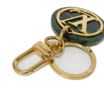 LOUIS VUITTON key ring MP2722 plastic green LV circle Portocle LV Token mens Used Authentic