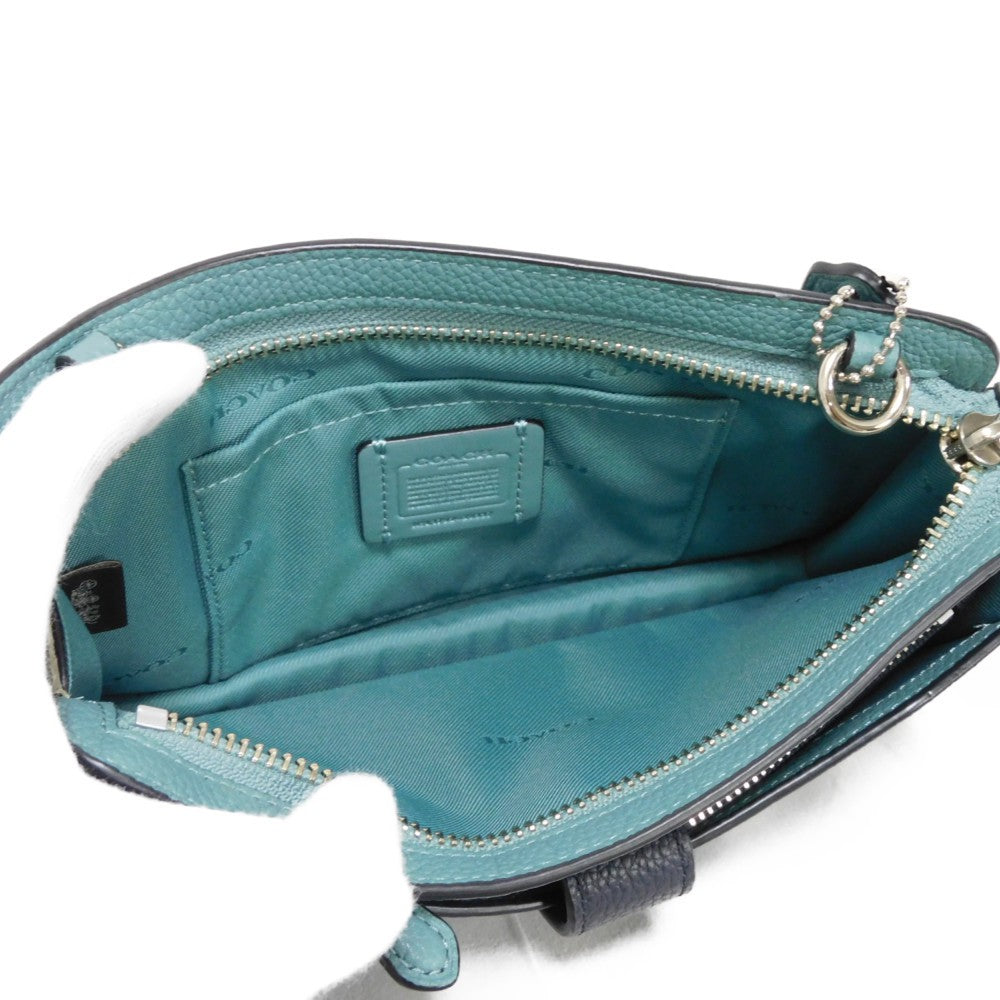 Coach Teal Crossbody hotsell in polished pebble leather