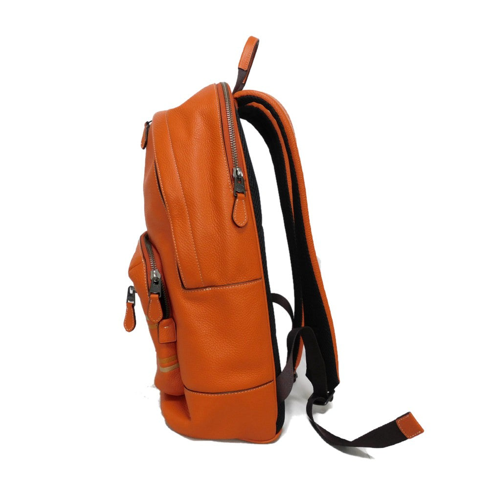 Orange coach backpack sale