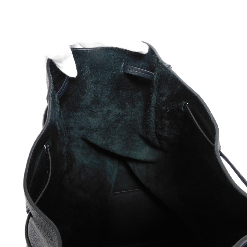 LOEWE Backpack B871J17X02 Grained calfskin (embossed) black Anagram emboss Drawstring Daypack