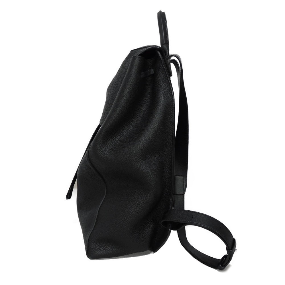 LOEWE Backpack B871J17X02 Grained calfskin (embossed) black Anagram emboss Drawstring Daypack