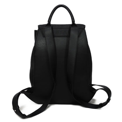 LOEWE Backpack B871J17X02 Grained calfskin (embossed) black Anagram emboss Drawstring Daypack