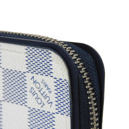 LOUIS VUITTON Long Wallet Purse N62632 Damier Coast canvas x cowhide leather Blue Marine Damier Coast Zippy Wallet Vertical