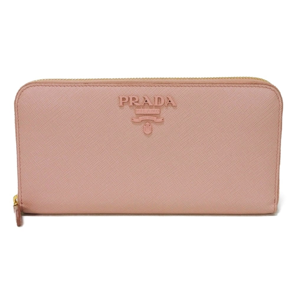 PRADA Long Wallet Purse 1ML506 2EBW F0442 Safiano leather (stamped) Petaro saffiano monochrome Zip Around Wallet