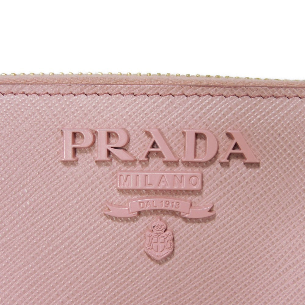 PRADA Long Wallet Purse 1ML506 2EBW F0442 Safiano leather (stamped) Petaro saffiano monochrome Zip Around Wallet