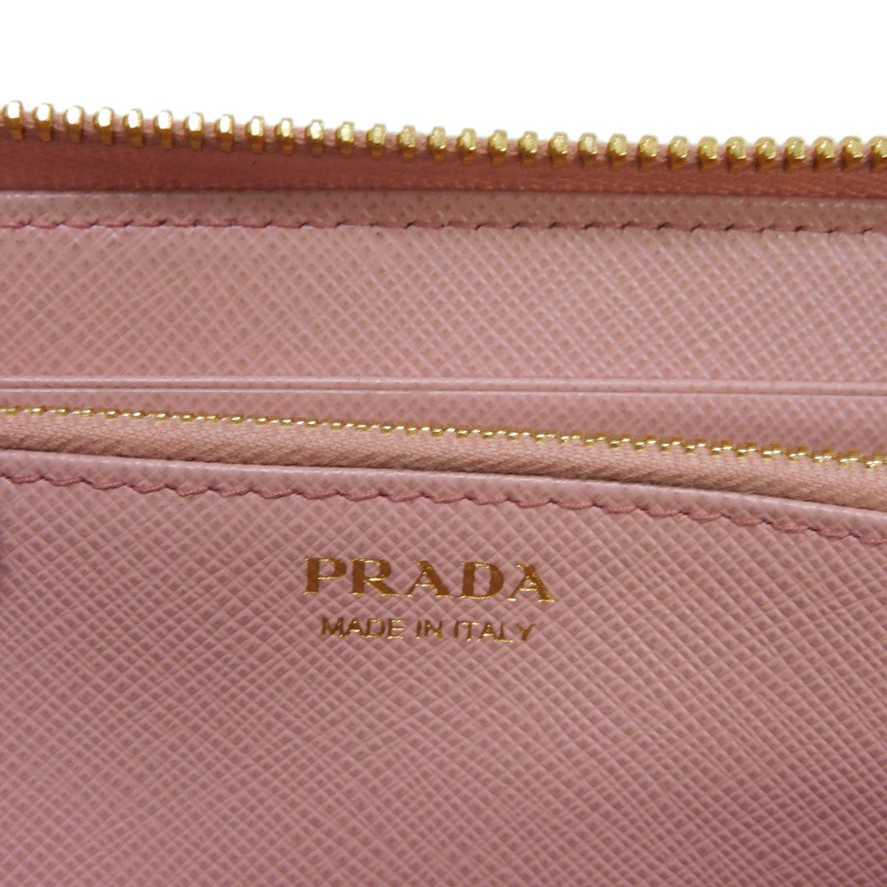 PRADA Long Wallet Purse 1ML506 2EBW F0442 Safiano leather (stamped) Petaro saffiano monochrome Zip Around Wallet