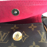 LOUIS VUITTON Shoulder Bag Shoulder Gold Metal Vivasite GM Monogram canvas M51163 Brown Women Used 1005-10E 100% authentic