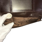 FENDI Long Wallet Purse Zucca canvas 660 9980 1988 Brown Women(Unisex) Used Authentic