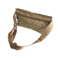 GUCCI Waist bag Cross body Sherry line GG canvas 28566 Brown gold Women Used 1012-2402OK 100% authentic