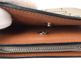 LOEWE Bifold Wallet Compact Wallet Folding Calfskin Beige brown Women Used 1013-10E 100% authentic