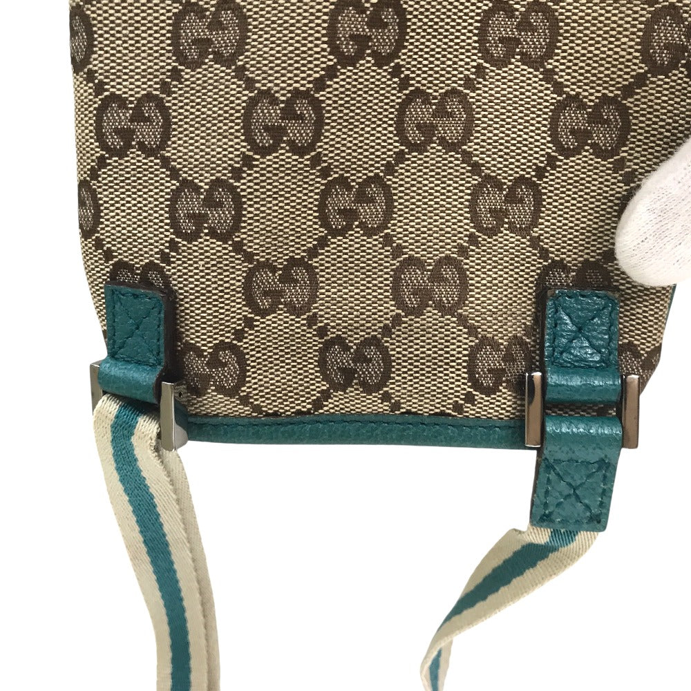 GUCCI Shoulder Bag 141863 001998 GG canvas Brown green Cross body