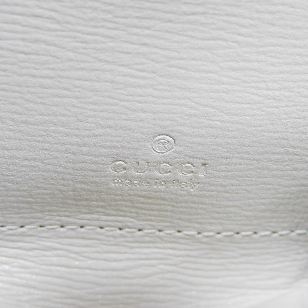 GUCCI Coin case 622040 GG Supreme Canvas x Calfskin Leather (embossed) Beige x white GG Supreme Horsebit 1955 Coin Purse