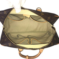 LOUIS VUITTON Handbag Tote Bag Deauville Monogram canvas M47270 Brown Women Used 1032-11OK 100% authentic @
