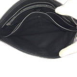 MCM Clutch bag business bag leather MXZASVI10BK001 Black Grey mens(Unisex) Used 1035-11OK 100% authentic