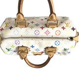 LOUIS VUITTON Handbag Mini Boston Duffel bag Speedy 30 Monogram multicolor M92643 White multicolor Women Used Authentic