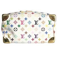 LOUIS VUITTON Handbag Mini Boston Duffel bag Speedy 30 Monogram multicolor M92643 White multicolor Women Used Authentic