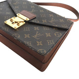 LOUIS VUITTON Business bag Handbag Monceau Monogram canvas M51185 Brown mens(Unisex) Used Authentic