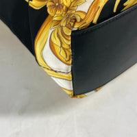 VERSACE Tote Bag Shoulder Bag Shoulder Bag Medusa Baroque Nylon / leather yellow Women Used Authentic
