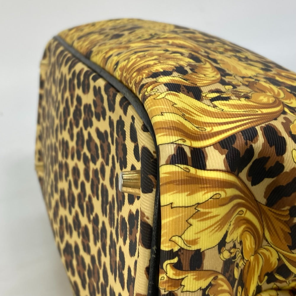 VERSACE Handbag PVC Leather yellow Shoulder Bag Tote Bag Shoulder ba Japan second hand luxury bags online supplier Arigatou Share Japan