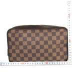 LOUIS VUITTON Pouch Clutch bag Truth Cracking T Damier canvas N47623 Brown Women(Unisex) Used Authentic