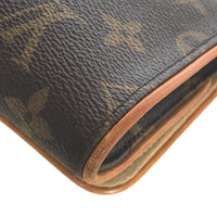LOUIS VUITTON Shoulder Bag Sling bag Pochette Twin GM Monogram canvas M51852 Brown Women Used Authentic
