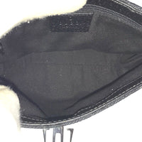 GUCCI Waist bag body bag GG canvas 131236 black mens(Unisex) Used 1056-2401OK 100% authentic