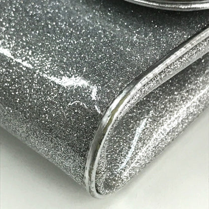 Christian Louboutin Clutch bag 1145132 PVC Silver Glitter Riviera Women Used Authentic