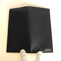 PRADA Long Wallet Purse Safiano leather black mens(Unisex) Used Authentic