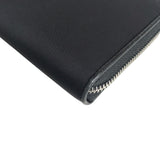 PRADA Long Wallet Purse Round zip Nylon 1ML506  black Women(Unisex) Used Authentic
