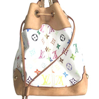 LOUIS VUITTON Tote Bag Handbag Ursula Monogram multicolor M40123 white Women Used Authentic