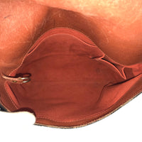 LOUIS VUITTON Shoulder Bag N51300 Damier canvas Brown Sling bag Musette salsa long Women Used Authentic