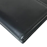 PRADA Bifold Wallet Compact wallet leather black mens(Unisex) Used 1083-2312E 100% authentic