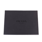 PRADA Bifold Wallet Compact wallet leather black mens(Unisex) Used 1083-2312E 100% authentic