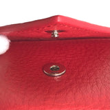 BALENCIAGA Tri-fold wallet Compact wallet paper leather 3914446 6524 W 56814 Red Women Used Authentic