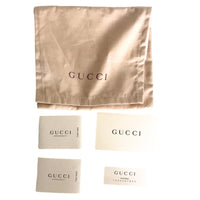 GUCCI Bifold Wallet Compact wallet flour GG Supreme Canvas 410071 1147 beige Women Used Authentic