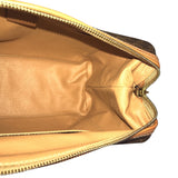 CELINE Pouch Clutch bag Macadam PVC coated canvas DM97 Brown Women Used Authentic
