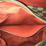 Borsa per spalle Louis Vuitton Borsa imbracatura Naviglio Damier Canvas N45255 Donne marroni usate autentiche