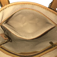 Louis Vuitton Einkaufstasche Schlinge Bag Eimer PM Monogramm Leinwand M42238 Braune Frauen verwendet authentisch