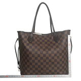 Louis Vuitton Tote Bag Bag Bag NUNFULL MM Damier Canvas N51105 Mujeres marrones Usadas Auténticas